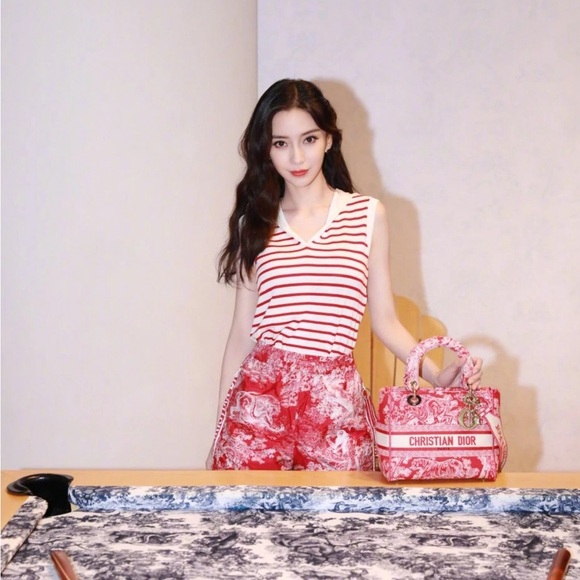 Authentic Dior Red and White Striped Tank Top - Picture 4 of 6